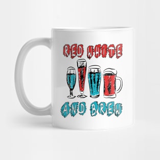 Red White and Brew T-shirt Mug